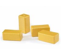Bruder Toys 02342 - 4 Pack Square ( Rectangle ) Brown Hay Bales 1:16 Scale NEW