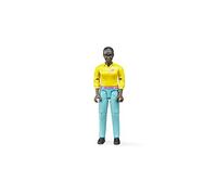 Bruder 60404 "Woman - Dark Skin & Turquoise Jeans" Figure