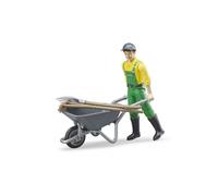 Bruder 62610 bworld Farmer with wheelbarrow 1:16 scale man figure toy farming