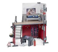 bruder 62702 Bworld Fire Station with Fireman Toy from 4 Years, Fire Station Accessories