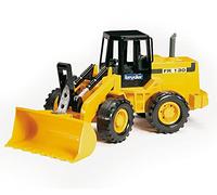 Bruder Articulated Road Loader FR 130 - 1:16 Scale Articulated Loader with Working Bucket and Steering, Opening Cab Doors, Durable Construction Vehicle; Compatible with bWorld Accessories; Ages 3+