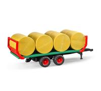 Bruder Bale Transport Trailer with 8 Round Bales - 1:16 Scale