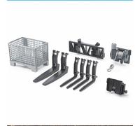 Bruder Box-Type Pallet, Winch & Forks for Front Loader - Scale 1:16