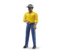 Bruder bworld 60022 Man with Dark Skin/Blue Jeans Toy Figure
