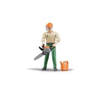 Bruder bWorld Forestry Worker with Accessories - Scale 1/16