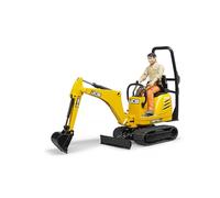 Bruder Bworld JCB Micro Excavator 8010 CTS and Construction Worker (Colours may vary)