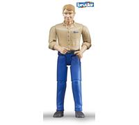 Bruder Toys 60006 Man Driver Figure for 1:16 Scale Toy Models with Movable limbs