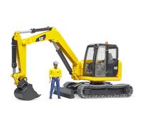 Bruder Cat Mini Excavator with Construction Worker - Scale 1:16
