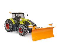 Bruder Claas Axion 950 With Snow Chains And Plow Blade Detailed Vehicle & Playset Model