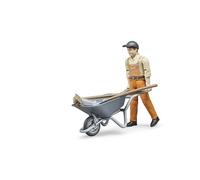 Bruder bWorld Municipal Worker Figure & Accessories Set Childrens Toy 1:16 Scale