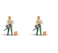 Bruder Forestry Worker with Accessories (Pack of 2)