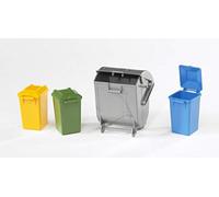 Bruder Four Garbage Rubbish Bin Set 1:16