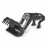 Bruder Frontloader Grab Attachment - Compatible with 03000 Series Tractors - Realistic 1:16 Scale Farm Accessory for Lifting & Loading - Ages 3+