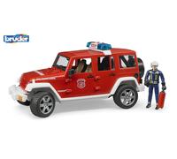 Bruder Jeep Wrangler Unlimited Rubicon Fire Department Vehicle Childrens Toy