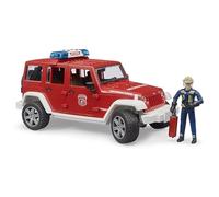 Bruder Jeep Wrangler Fire Engine with Fireman - Scale 1/16