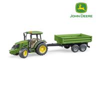 Bruder John Deere 5115M Tractor with Tipping Trailer 1:16