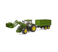 Bruder John Deere 7 R 350 With Tipping Trilaer - Scale 1/16