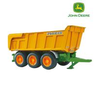 Bruder Tipping Trailer Toy Joskin 02212 - 1:16 Scale Triple-Axle, Opening Tailgate, John Deere