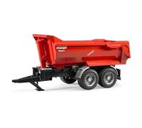 Bruder Krampe Halfpipe Tipper Trailer - 1:16 Scale Farm & Construction Toy Vehicle, Functional Tipping Mechanism, Compatible Tractors & Accessories, Durable Plastic, Ages 4+