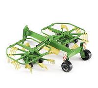 Bruder Krone Dual Rotary Lateral Swather - 1:16 Scale Farm Attachment with Rotating Side Rakes & Adjustable Arms |Compatible with Bruder Tractors & BWorld Accessories| Ages 3+