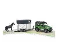 Bruder Land Rover Defender with Horse Trailer - Scale 1/16