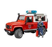 Bruder Land Rover Defender Station Wagon Fire Department with Fireman