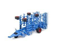 Bruder Lemken Cultivator - 1:16 Scale Farm Implement, Folding Tines & Adjustable Depth, Robust Tow Hitch; Compatible with Bruder Tractors & bWorld Accessories; Ages 3+