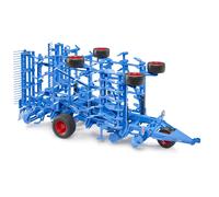 Bruder Lemken Cultivator - 1:16 Scale Farm Implement, Folding Tines & Adjustable Depth, Robust Tow Hitch; Compatible with Bruder Tractors & bWorld Accessories; Ages 3+