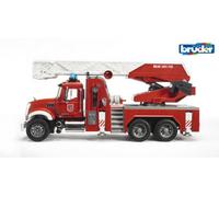 Bruder Mack Granite Fire Engine With Ladder, Waterpump And L S Modu Detailed Vehicle & Playset Model