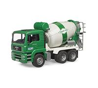 Bruder MAN TGA Cement Mixer Truck Rapid Mix - 1:16 Scale Construction Vehicle Toy with Rotating Drum & Realistic Cab - Includes Rapid Mix Accessories - Just Like the Real Thing - Ages 3+