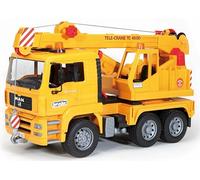 Bruder Man TGA Crane Truck 02754 | 1:16 Scale Construction Toy with Extendable Boom, Rotating Crane, and Outriggers | Made in Germany for Indoor and Outdoor Play