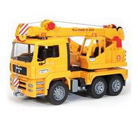 Bruder MAN TGA Crane Truck 02754 | 1:16 Scale Construction Toy with Extendable Boom, Rotating Crane, Made in Germany for Indoor and Outdoor Play