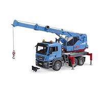 Bruder MAN TGS Crane Truck 03771 - 1:16 Scale Construction Vehicle Toy with Rotating Crane & Stabilizer Legs, Compatible with Bruder Figures & Accessories, Ages 4+