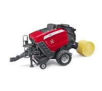 Bruder 02039 Massey Ferguson RB 4810V Round Baler - Realistic 1:16 Farm Baler with Opening Tailgate & Bale Ejection - Agricultural Toy for Children Ages 3+