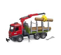 BRUDER MB Arocs Timber Truck with Loading Crane, Grab & 3 Trunks - B103669 TOY