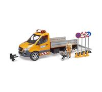 Bruder Mercedes-Benz Sprinter Municipal Works Vehicle with Figure & Accessories - 1:16 Scale, Compatible Attachments & bworld Sets, Ages 4+