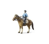 BRUDER Mounted Police Officer - B10B62507 - POLICE / HORSE / TOY