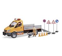 Bruder,Multicolor BR2537 MB Sprinter Municipal with L & S Module, Worker & Accessories Mercedes-Benz L and S Scaled Model Vehicles, Multi-Colour, Standard Size