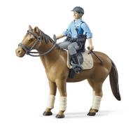 BRUDER Mounted Police Officer - B10B62507 - POLICE / HORSE / TOY