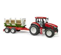 Bruder Roadmax Tractor w/ Forestry Trailer Childrens Toy Vehicle Farm Model 1:16