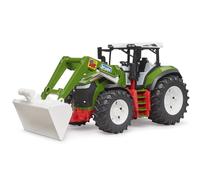 Bruder 03451 ROADMAX Tractor with Front Loader - 1:16 Scale Roadmax Series Farm Tractor with Movable Front Loader Arm | Compatible Implements & bWorld Accessories | Ages 3+