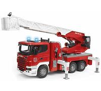 Bruder Scania R-Series Fire Engine Slewing Ladder, Water Pump and Lights and Sounds Module, Selbite29, 3590