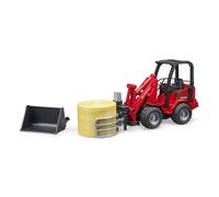 Bruder Schaffer Compact Loader & Bale Grab - Scale 1/16