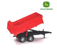 Bruder Tipping Trailer 02211, Twin Axle, Opening Tailgate, Red, 1:16