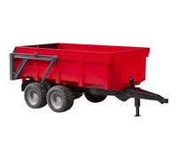 Bruder Tipping Trailer (Red) - 1:16 Scale Farm Attachment Toy, Compatible Tractors & Implements, Ages 4+