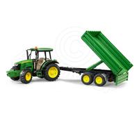 Bruder John Deere 5115M Tractor with Tipping Trailer 1:16
