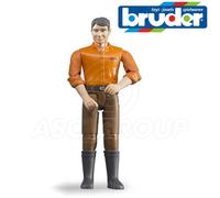 Bruder Toys 60007 Man Driver Figure for 1:16 Scale Toy Models with Movable limbs