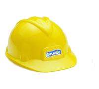 Bruder Toys Construction Worker Hard Hat Yellow Helmet for Kids Pretend Play