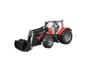 Bruder U03047 Massey Ferguson 7624 Tractor Loader Agriculture Plastic 1:16 Scale