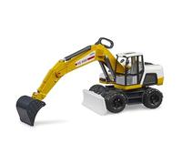 Bruder XE 5000 Wheel Excavator with Grader - 1:16 Scale Construction Vehicle Toy with Realistic Functions - Compatible Accessories - Ages 4+